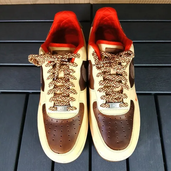 Nike Air Force 1 '07 Light British Tan Cacao HQ3447-222 Men's Size 10.5 - New NA