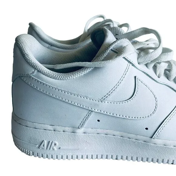 Nike Air Force 1 '07 White Sneaker Shoes Size 12
