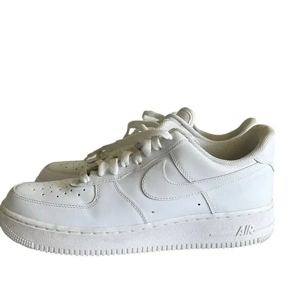 Nike Air Force 1 '07 White Sneaker Shoes Size 12