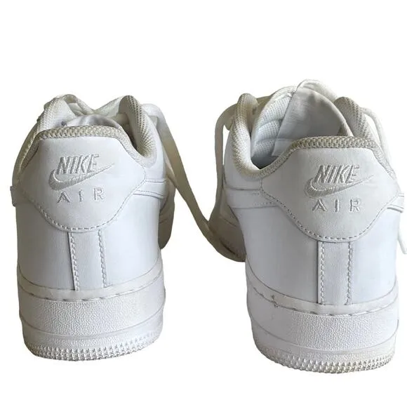 Nike Air Force 1 '07 White Sneaker Shoes Size 12