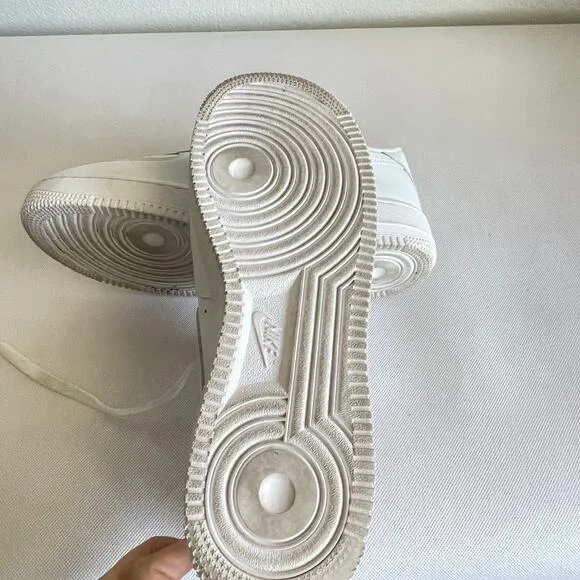 Nike Air Force 1 '07 White Sneaker Shoes Size 12