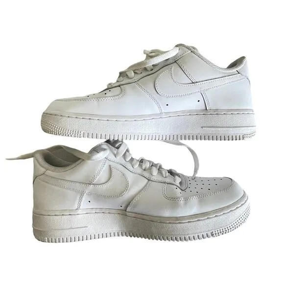 Nike Air Force 1 '07 White Sneaker Shoes Size 12
