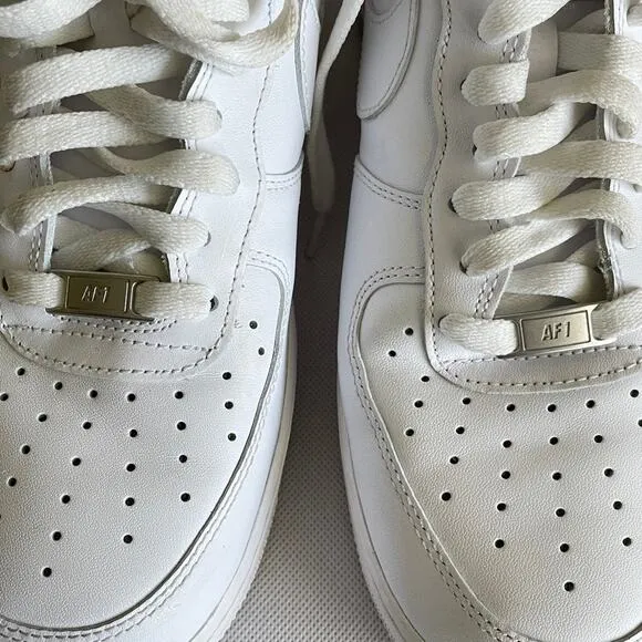 Nike Air Force 1 '07 White Sneaker Shoes Size 12