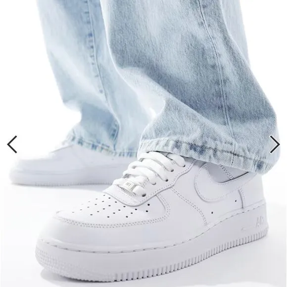 Nike Air Force 1 '07 White Sneaker Shoes Size 12