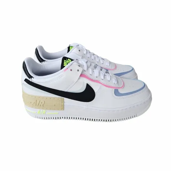 🤩Nike Air Force 1 AF1 Shadow Sz 11 Women's shoes White Pastel Blue FJ0735-100