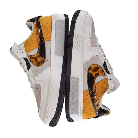 Nike Air Force 1 Fontanka Shoes Womens 7 Phantom Light Curry DR0151-001 Sneakers
