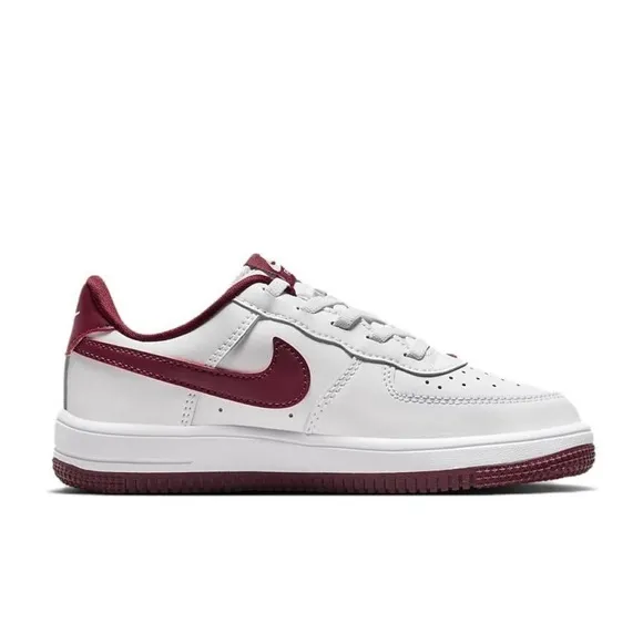 Nike Air Force 1 Low  Shoes Easy On Preschool White Team Red Casual FN0237-105