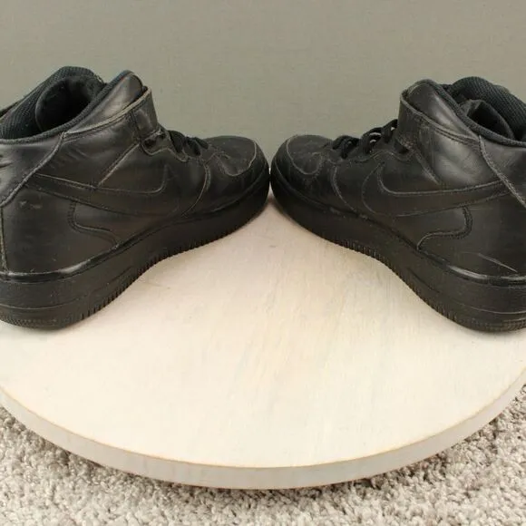 Nike Air Force 1 Mid ‘07 Sneakers Mens 8 Triple Black Athletic Basketball Shoes