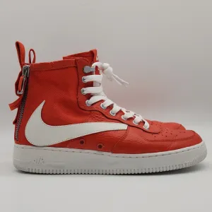 Nike Air Force 1 Mid Team Orange Sneakers Men’s Sz 9.5 917753-800 Custom Swoosh