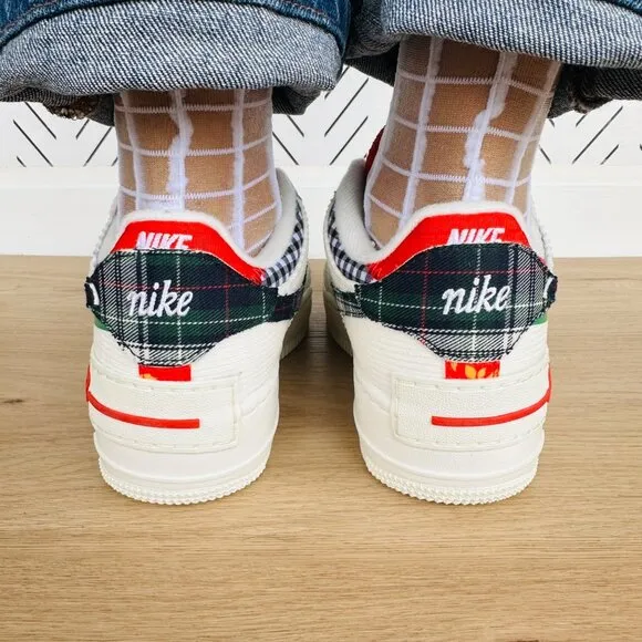 🤩Nike Air Force 1 Shadow Sz 7 Women's Retro Shoes Cream Platform DZ5193-100 NEW