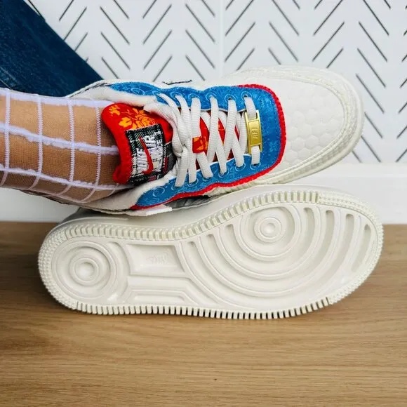 🤩Nike Air Force 1 Shadow Sz 7 Women's Retro Shoes Cream Platform DZ5193-100 NEW