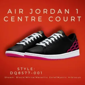 Nike Air Jordan 1 Centre Court Sneakers Shoes Black DQ8577-001 US M 10 / W 11.5