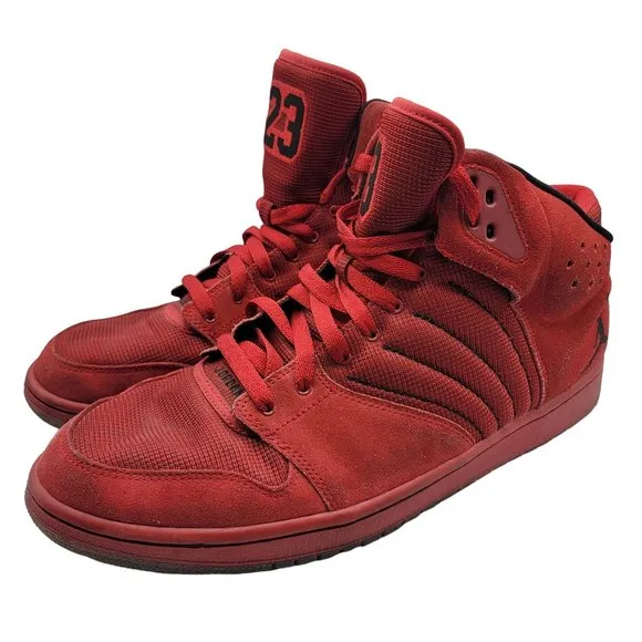 Nike Air Jordan 1 Flight 4 Mens 13 Premium Red Casual Sneakers 838818-600