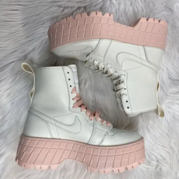 Nike Air Jordan 1 High Brooklyn Womens Casual Shoes White FJ5737-116 VNDS Sz 6.5