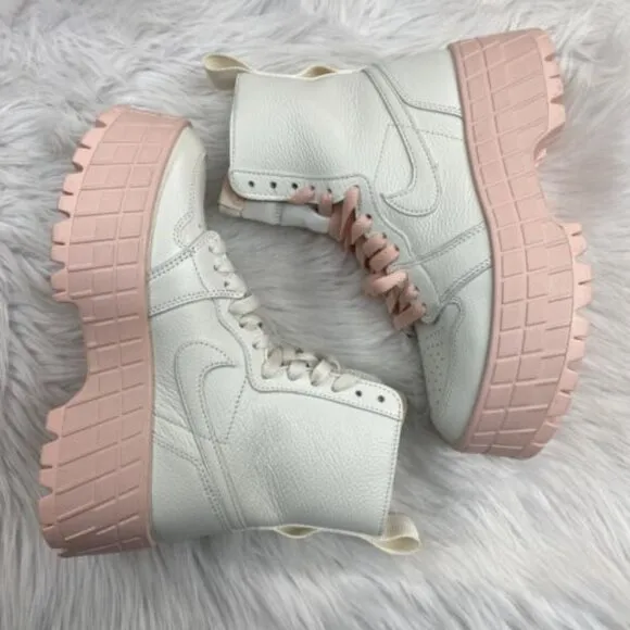 Nike Air Jordan 1 High Brooklyn Womens Casual Shoes White FJ5737-116 VNDS Sz 6.5