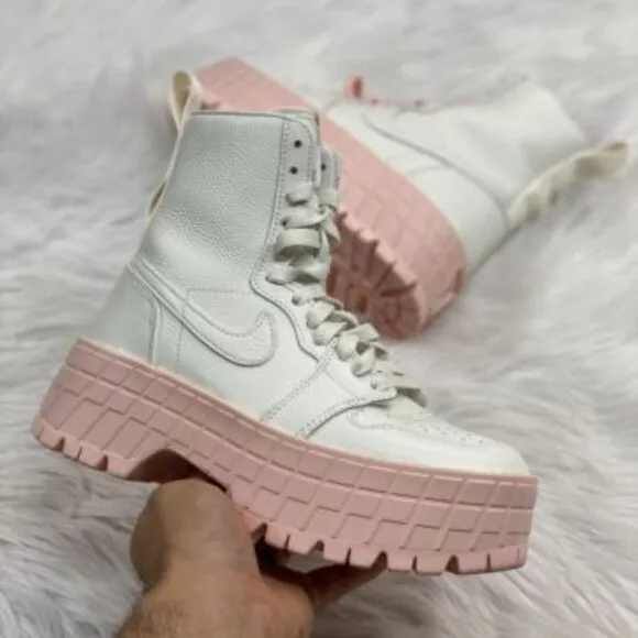Nike Air Jordan 1 High Brooklyn Womens Casual Shoes White FJ5737-116 VNDS Sz 6.5