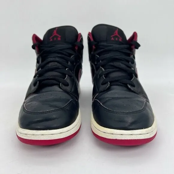 Nike Air Jordan 1 Retro Lance Mountain Bred Black Red Youth Shoes 554725-028 7Y