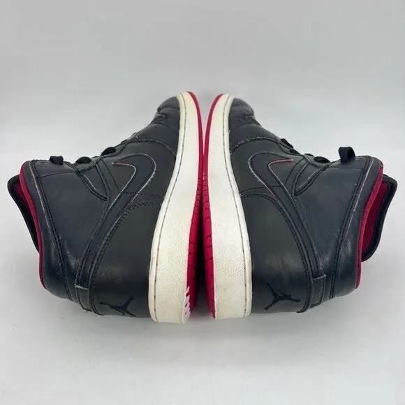 Nike Air Jordan 1 Retro Lance Mountain Bred Black Red Youth Shoes 554725-028 7Y