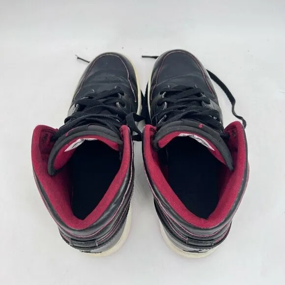 Nike Air Jordan 1 Retro Lance Mountain Bred Black Red Youth Shoes 554725-028 7Y