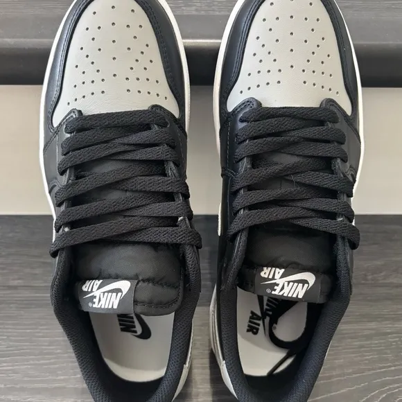 Nike Air Jordan 1 Retro Low OG Shoes &quot;Shadow&quot; Black Gray Mens Size 8