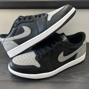 Nike Air Jordan 1 Retro Low OG Shoes &quot;Shadow&quot; Black Gray Mens Size 8