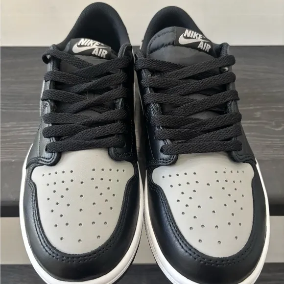 Nike Air Jordan 1 Retro Low OG Shoes &quot;Shadow&quot; Black Gray Mens Size 8