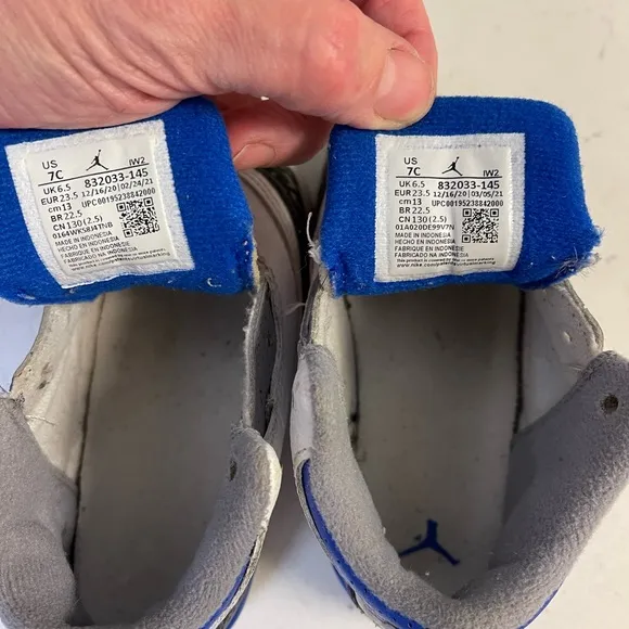 Nike Air Jordan 3 III Retro Racer Blue/Wht Cement 832033-145 Toddler Shoes 7C