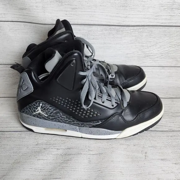 Nike Air Jordan Flight SC-3 Premium Sneakers Shoes Black Gray Size 11 641444-003