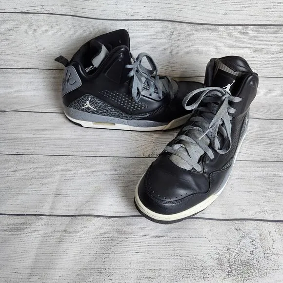 Nike Air Jordan Flight SC-3 Premium Sneakers Shoes Black Gray Size 11 641444-003