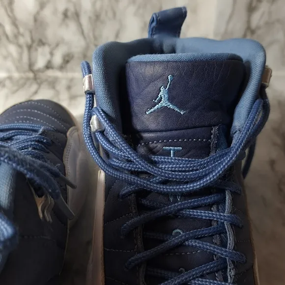 Nike Air Jordan Retro Boys Sneakers‎ Indigo &amp; White Size 6Y