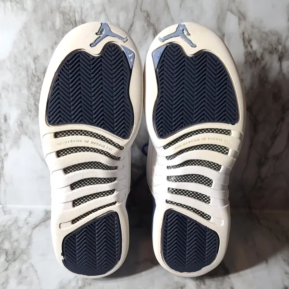 Nike Air Jordan Retro Boys Sneakers‎ Indigo &amp; White Size 6Y