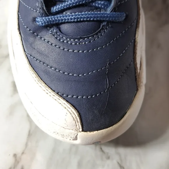 Nike Air Jordan Retro Boys Sneakers‎ Indigo &amp; White Size 6Y