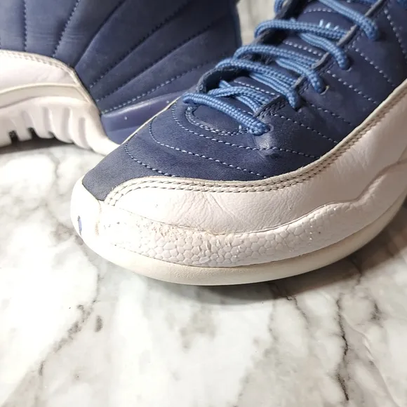 Nike Air Jordan Retro Boys Sneakers‎ Indigo &amp; White Size 6Y