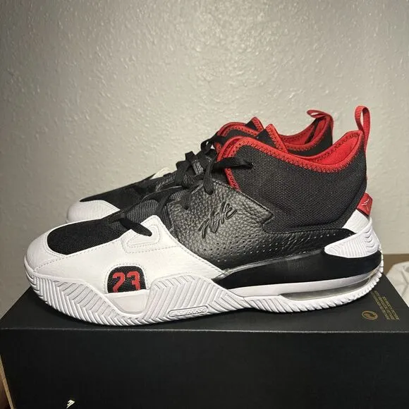 NIKE AIR JORDAN STAY LOYAL 2 BLACK-WHITE-GYM RED SZ 13 [DQ8401-061]