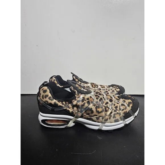 Nike Air Kukini DJ6418-001 Mens 8.5 Leopard Print Black White Sneakers Shoes NEW
