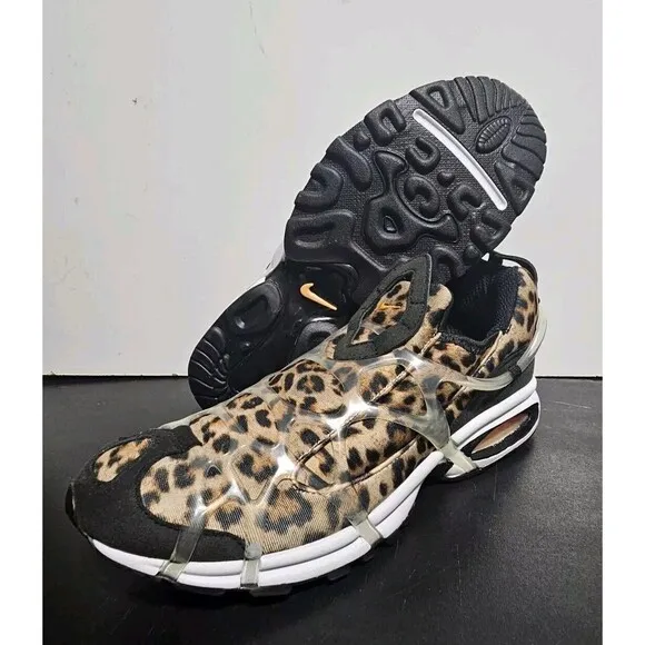 Nike Air Kukini DJ6418-001 Mens 8.5 Leopard Print Black White Sneakers Shoes NEW