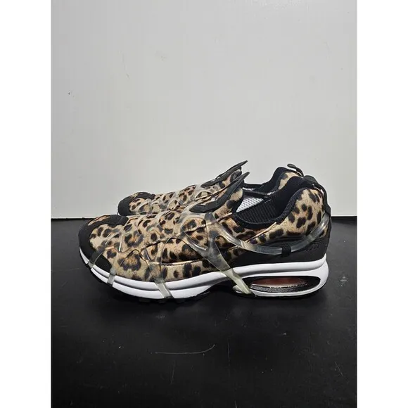 Nike Air Kukini DJ6418-001 Mens 8.5 Leopard Print Black White Sneakers Shoes NEW