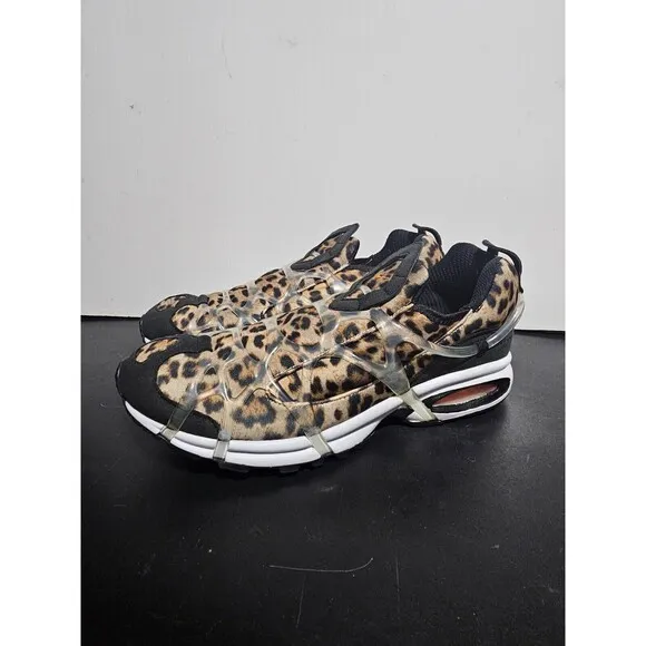 Nike Air Kukini DJ6418-001 Mens 8.5 Leopard Print Black White Sneakers Shoes NEW