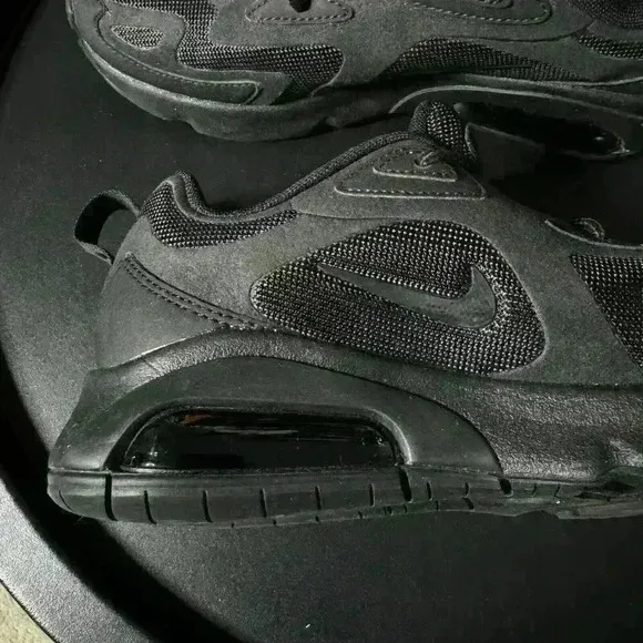 Nike Air Max 200 Triple Black AT6175003 Training Running Women's Shoes AUTHENTIC
