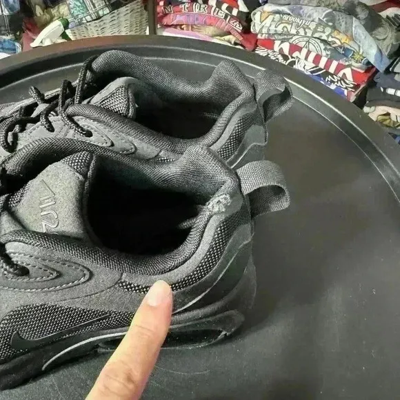 Nike Air Max 200 Triple Black AT6175003 Training Running Women's Shoes AUTHENTIC