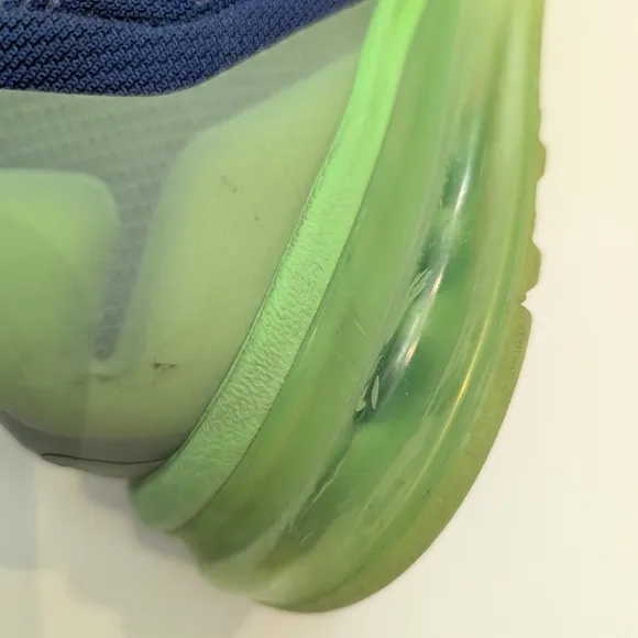 Nike Air Max 2015 Men's Size 9.5 Deep Royal Volt Shoes Sneakers 698902-407
