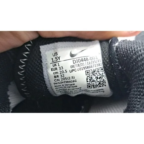 Nike Air Max 2021 SE GS XXXV Grey Black Youth Sz 1.5 -women Sz 5 / DJ0449-001