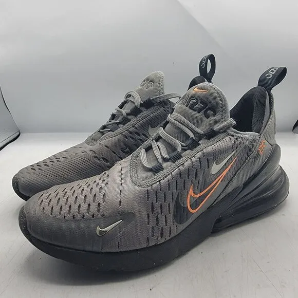 Nike Air Max 270 GS Womens 7 Smoke Grey Black Sneaker Shoes Casual FN7786 001