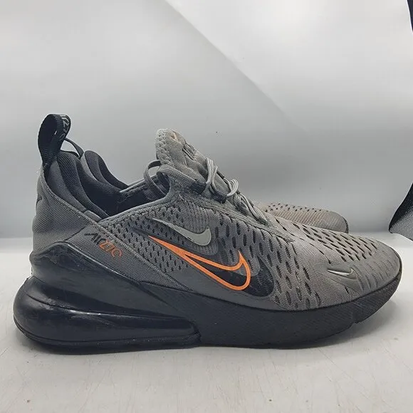 Nike Air Max 270 GS Womens 7 Smoke Grey Black Sneaker Shoes Casual FN7786 001