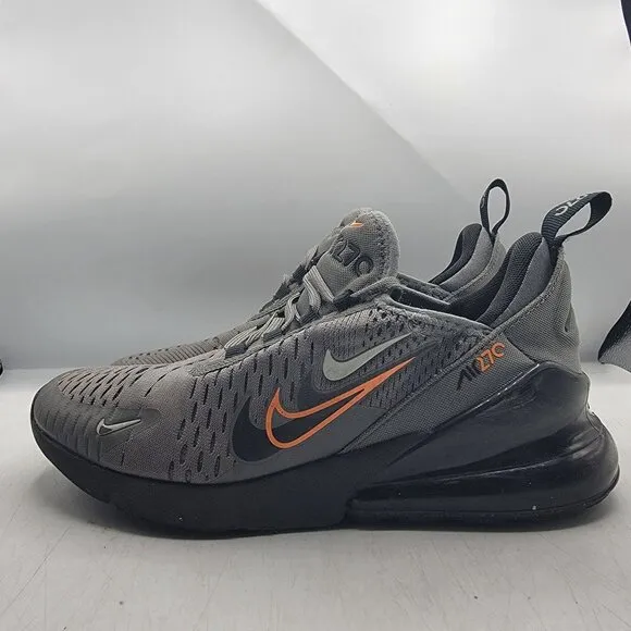 Nike Air Max 270 GS Womens 7 Smoke Grey Black Sneaker Shoes Casual FN7786 001