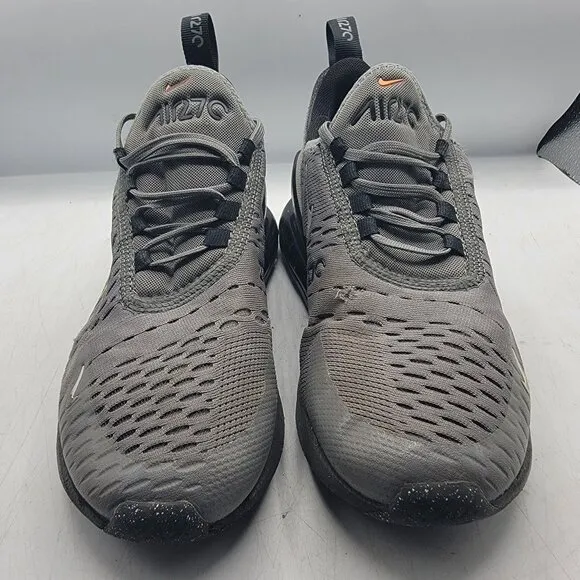 Nike Air Max 270 GS Womens 7 Smoke Grey Black Sneaker Shoes Casual FN7786 001