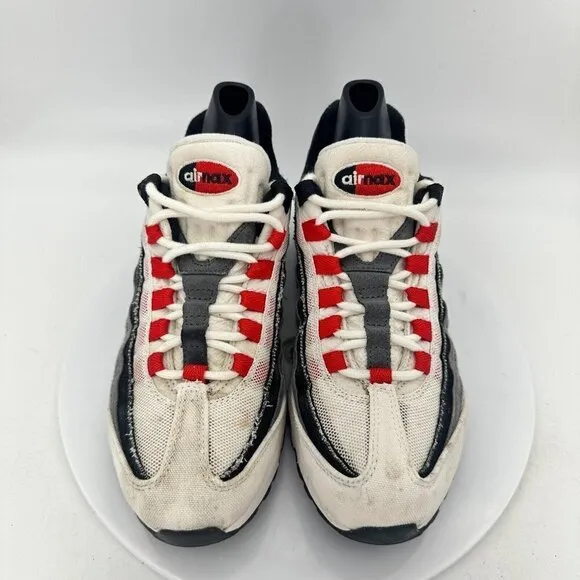 Nike Air Max 95 Men Size 6.5 DH9792-100 White Red Chile Training Athletic Shoes