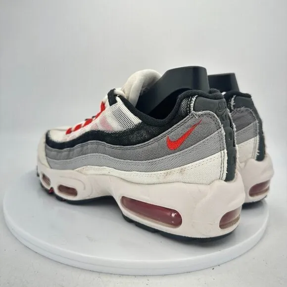 Nike Air Max 95 Men Size 6.5 DH9792-100 White Red Chile Training Athletic Shoes