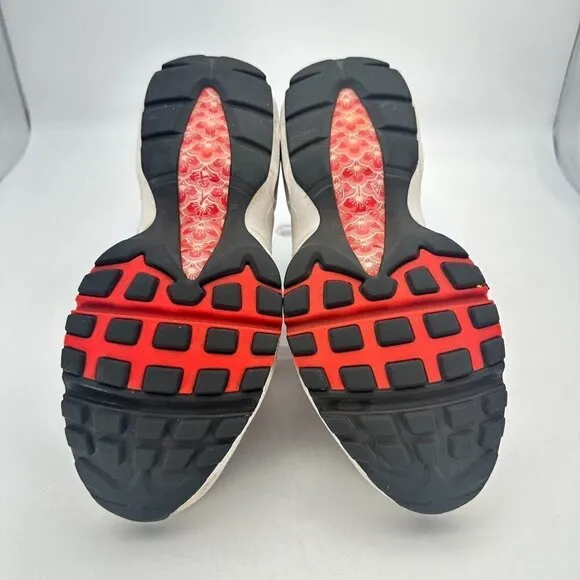 Nike Air Max 95 Men Size 6.5 DH9792-100 White Red Chile Training Athletic Shoes