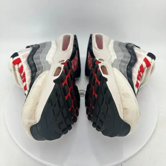 Nike Air Max 95 Men Size 6.5 DH9792-100 White Red Chile Training Athletic Shoes